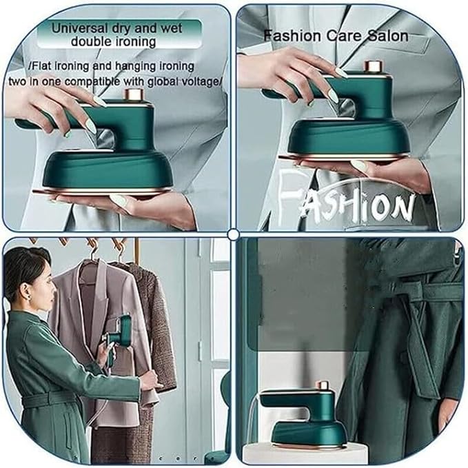 Professional Micro Steam Iron | Handheld Portable Garment Steamer for Clothes | Quick Heat-Up Mini Household Ironing Machine