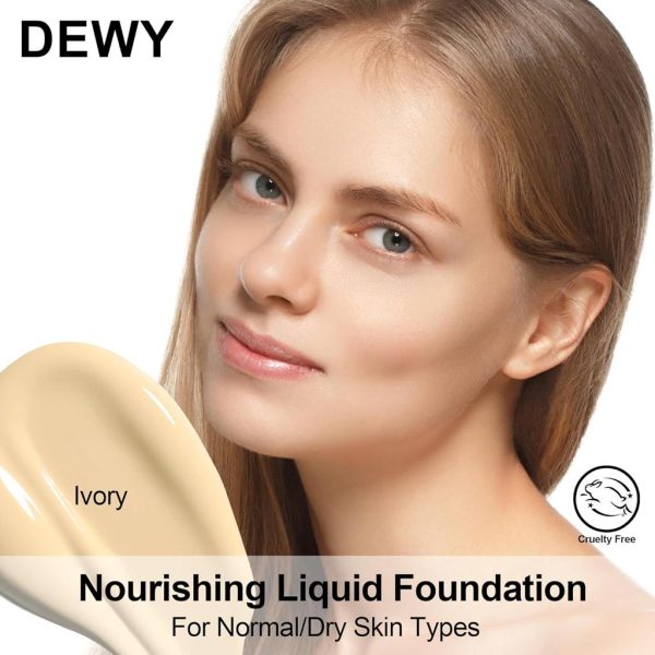 Fv Foundation Waterproof With Medium Coverage, Oil-free & Long Lasting, Matte orever Foundation For Oily/normal Skin, Forever Liquid Makeup Foundation For Face, 30g Ivory