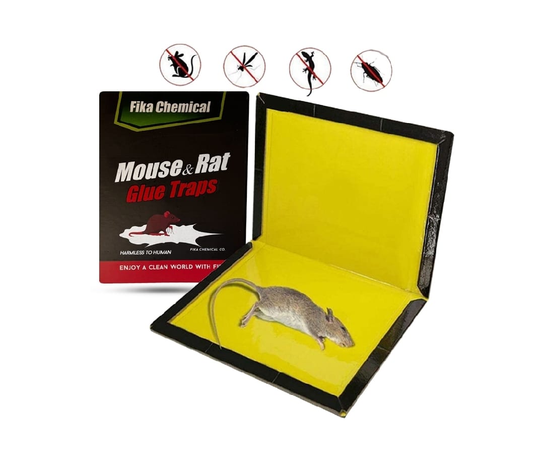 Mouse Glue Trap – Strong Adhesive Rat Glue Board & Rodent Catcher Mat ( Pack of 5 )