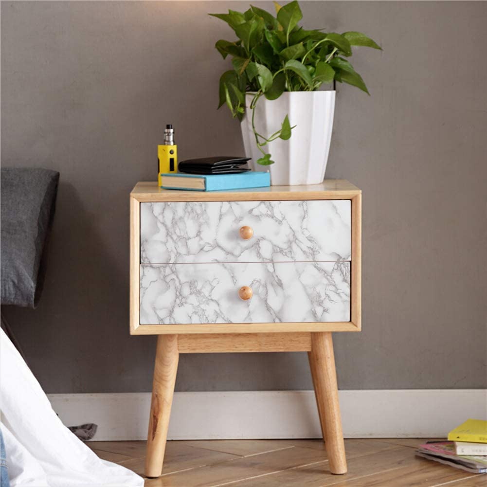 Sef Adhesive white marble sheets for kitchen, drawa, cabinet (60×200)