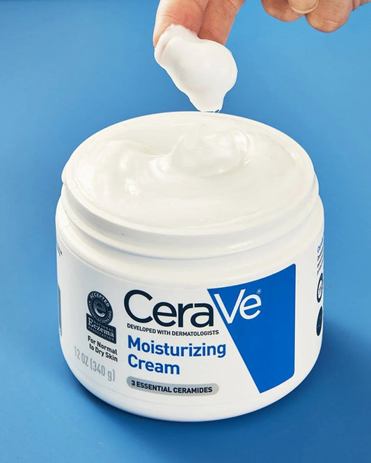CeraVe Moisturizing Cream | Face & Body Hydration for Dry to Very Dry Skin | With Ceramides & Hyaluronic Acid – 24-Hour Moisture