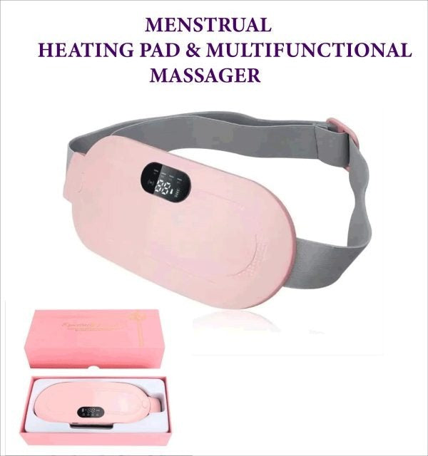 Cramp Relief Belt -Portable Menstrual Heating Pad, Heated Belly Belt For Menstrual Cramp Relief With 3 Heat Levels And 4 Modes, Electric Belt Massage For Women And Girls