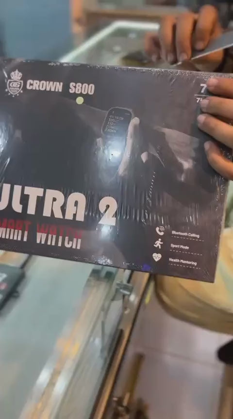 Ultra Smartwatch 2 Seven In One Smart Watch With 2.0 Inch LCD Bluetooth Calling Wireless Charging Heart Rate GPS And Sleep Tracker